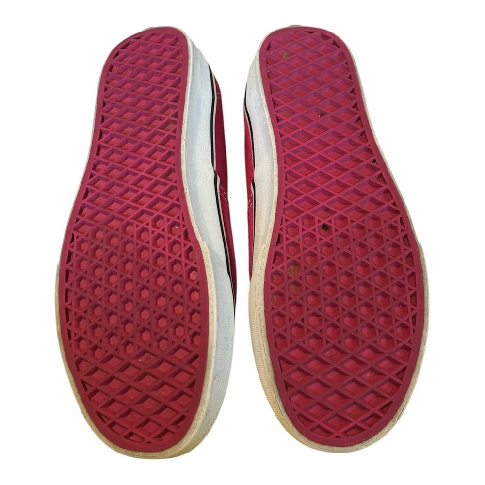 Vans Authentic Hot Pink Canvas Sneakers Women's 7.5 / Men's 6 Skate Shoes - Picture 5 of 6